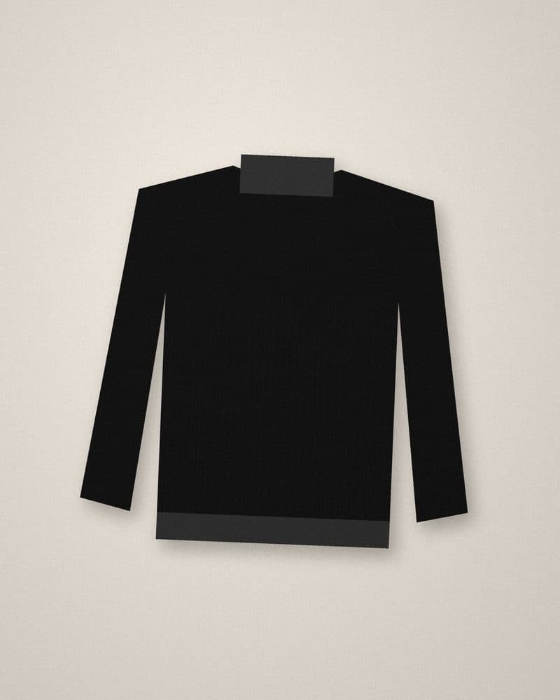Rib turtleneck