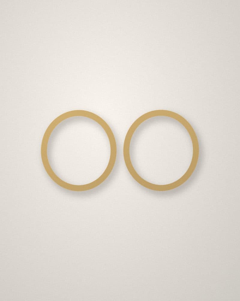 Small gold-tone hoops