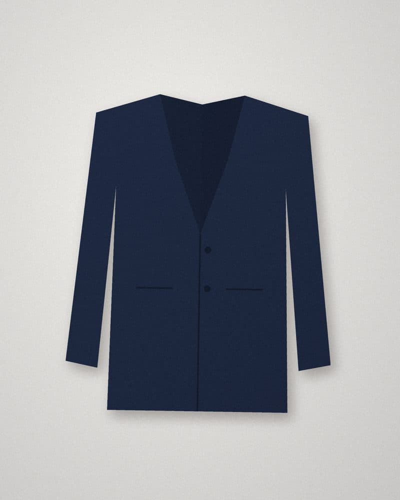 Navy suit jacket